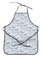 Smallstuff schort junior 55 x 41 cm honden grijs/wit