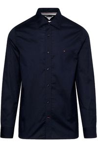 Tommy Hilfiger Regular Fit Overhemd Marine, Motief