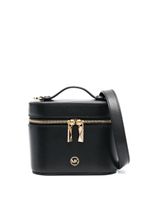 Michael Kors sac à bandoulière en cuir à plaque logo - Noir