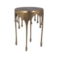 Richmond Bijzettafel Carly 43cm - Brushed Gold - Rond - thumbnail