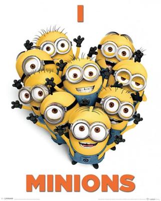 Despicable Me 2 I Love Minions Poster 40x50cm