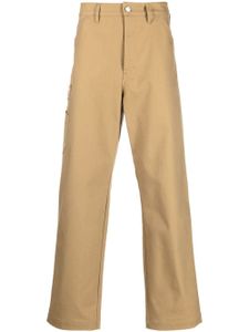 Kenzo pantalon Carpenter à coupe droite - Marron