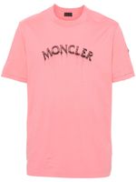 Moncler t-shirt en coton à logo imprimé - Rose