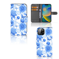 Hoesje voor Apple iPhone 14 Flowers Blue