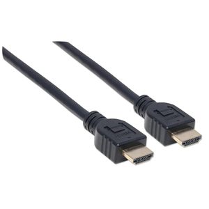 Manhattan 353946 HDMI-kabel HDMI Aansluitkabel HDMI-A-stekker, HDMI-A-stekker 3.00 m Zwart 4K UHD, UL gecertificeerd