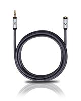 OEHLBACH i-Connect J-35 EX mobiele audiokabel, 3,5 mm jackverlenging zwart 3,00 m