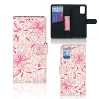 Samsung Galaxy A02s | M02s Hoesje Pink Flowers