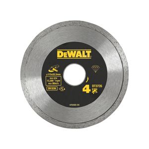 DeWalt Accessoires Diamantblad, gesinterd, voor tegels, Ø115mm - DT3735-XJ