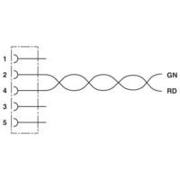 Phoenix Contact 1518096 Sensor/actuator aansluitkabel Aantal polen (sensoren): 2 15.00 m 1 stuk(s) - thumbnail