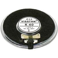 Visaton K 40 - 50 Ohm 1.6 inch 4 cm Mini-luidspreker 1 W 50 Ω Zwart Kunststof membraan