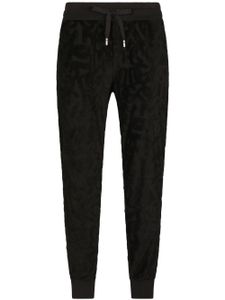 Dolce & Gabbana pantalon de jogging à logo en jacquard - Noir