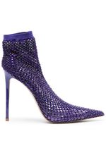 Le Silla bottines Gilda 115 mm en mesh - Violet