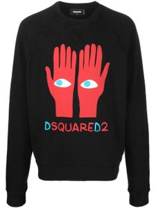 DSQUARED2 sweat à imprimé graphique - Noir