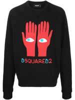 DSQUARED2 sweat à imprimé graphique - Noir - thumbnail