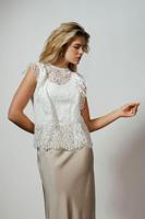 Tramontana Top Lace Ruffles - Wit - thumbnail