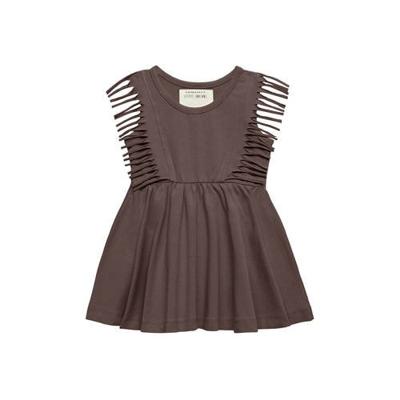 Little Indians jurk Boho Jurk met franjes bruin