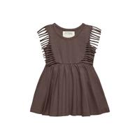 Little Indians jurk Boho Jurk met franjes bruin