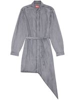 Diesel robe satinée D-Triss à design asymétrique - Gris - thumbnail