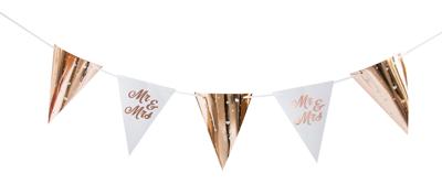 Bruiloft Rosé Goud Vlaggenlijn - 6 meter Bruiloft Rosé Goud Vlaggenlijn - 6 meter