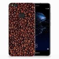 Huawei P10 Lite Siliconen Case Koffiebonen - thumbnail