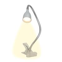 BRILLIANT lamp Anthony LED cliplamp titanium | 1x 2,4W LED geïntegreerd, (200lm, 3000K) | Schaal A ++ tot E | Met snoerschakelaar