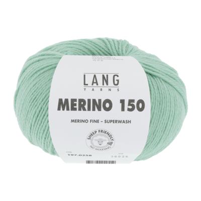 Lang Yarns Merino 150 258 Kleur: Mintgroen Lang Yarns Merino 150 258 Kleur: Mintgroen
