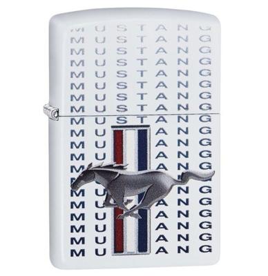 Zippo Aansteker Ford Mustang Wit