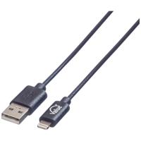 VALUE USB 2.0-synchronisatie- en oplaadkabel met Lightning-connector, 1 m - thumbnail