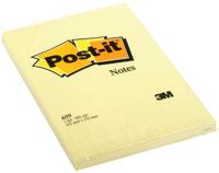 Memoblok 3m post-it 659 102 x 152 mm geel