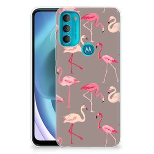 Motorola Moto G71 5G TPU Hoesje Flamingo