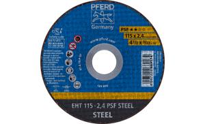 PFERD EHT 115-2,4 PSF STEEL 61730026 Doorslijpschijf recht 115 mm 25 stuk(s) Staal