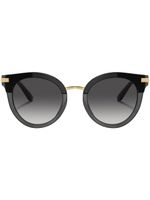 Dolce & Gabbana Eyewear lunettes de soleil à monture ronde - Noir