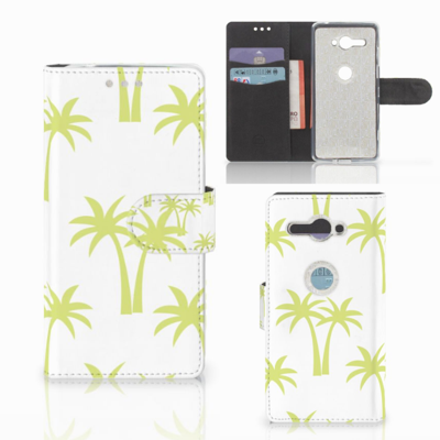 Sony Xperia XZ2 Compact Hoesje Palmtrees Sony Xperia XZ2 Compact Hoesje Palmtrees