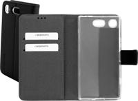 Premium Wallet TPU Case Sony Xperia XZ1 Compact - Smartphonehoesje - Booktype - PU leer - inclusief pashouder - zwart