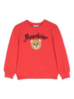 Moschino Kids sweat à logo Teddy Bear - Rouge - thumbnail