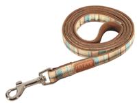 ZOLUX HONDENRIEM IMAO SCOTT BLAUW / BEIGE 120X2 CM