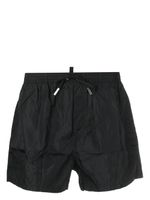 DSQUARED2 short de bain à logo imprimé - Noir - thumbnail