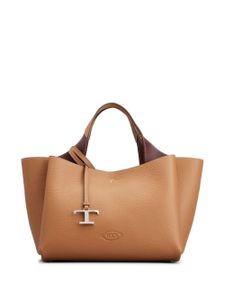 Tod's sac porté épaule à logo imprimé - Marron