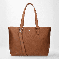 FMME Caithy Laptoptas 15,6 inch Nature Cognac