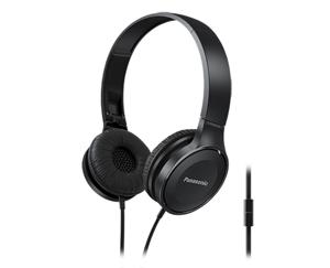 Panasonic RP-HF100ME On Ear koptelefoon Kabel Zwart Vouwbaar, Headset