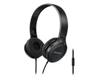 Panasonic RP-HF100ME On Ear koptelefoon Kabel Zwart Vouwbaar, Headset