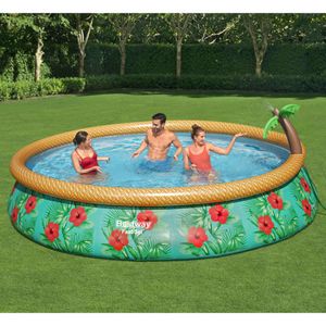 Bestway Zwembadset Fast Set Paradise Palms opblaasbaar 457x84 cm