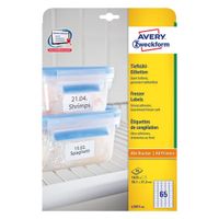 Avery AV-L7971-25 Diepvriesetiketten 38,1x21,2 mm 1625 Stuks Wit - thumbnail