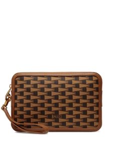 Bally pochette Pennant en cuir - Marron