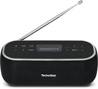 TechniSat DIGITRADIO BT 1 Radio DAB+, VHF (FM) AUX, Bluetooth Handsfreefunctie, Incl. microfoon, Wekfunctie, Oplaadbaar Zwart - thumbnail