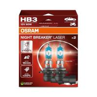 OSRAM NIGHT BREAKER LASER HB3, +150% meer helderheid, halogeen koplamplamp, 9005NL-2HB, 12V, Hangende vouwdoos (2 lampen)