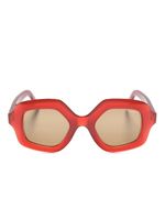 Lapima lunettes de soleil Cecilia à monture oversize - Rouge