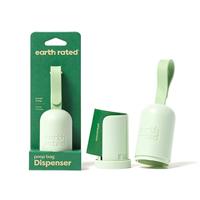 Earth Rated Hondenpoepzakhouder met hondenpoepzakken, duurzaam en gegarandeerd lekvrij, geurvrij, 1 dispenser en 15 zakjes.