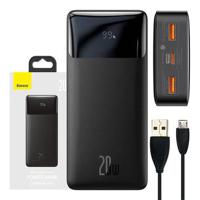 Baseus Bipow digitale 20W Power Bank 20000mAh - Zwart