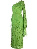 Maria Lucia Hohan robe fleurie à une épaule - Vert - thumbnail